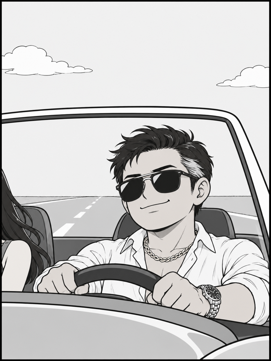 Frente al muro de una escuela, un estudiante mira unas manos asomadas por arriba y pregunta: «¿Estás seguro?»